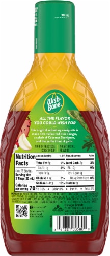 Wish-Bone® Red Wine Vinaigrette Salad Dressing Perspective: back