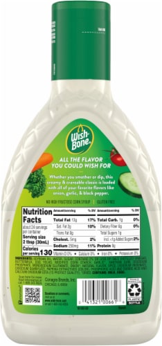 Wish-Bone® Ranch Salad Dressing Perspective: back