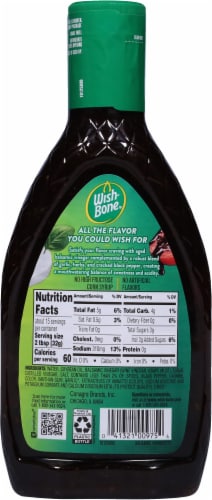 Wish-Bone® Balsamic Vinaigrette Salad Dressing Perspective: back