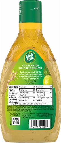 Wish-Bone® Champagne Vinaigrette Salad Dressing Perspective: back