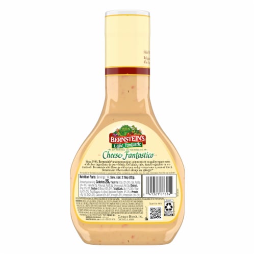 Bernstein's Light Fantastic Cheese Fantastico Dressing & Marinade Perspective: back