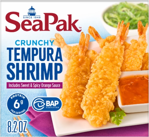 SeaPak Sweet Spicy Orange Sauce Tempura Shrimp Perspective: back