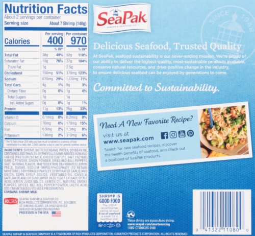 SeaPak Shrimp Scampi Perspective: back