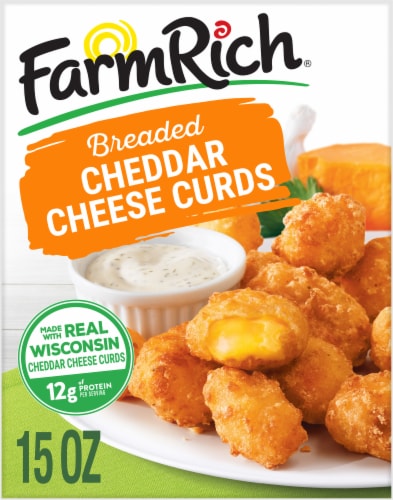 Farm Rich Crispy Breaded Wisconsin Cheddar Cheese Curds Perspective: back