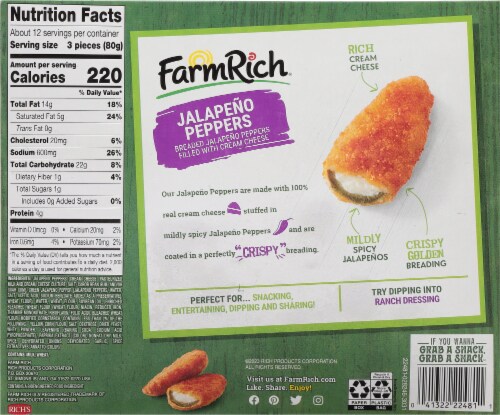 Farm Rich® Jalapeno Peppers Perspective: back