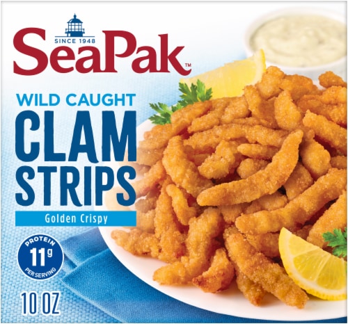 SeaPak® Clam Strips Perspective: back