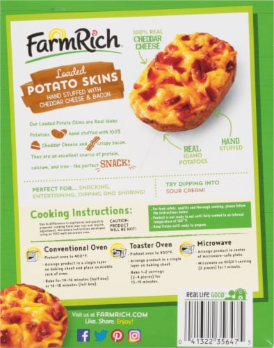 Farm Rich® Loaded Potato Skins Perspective: back