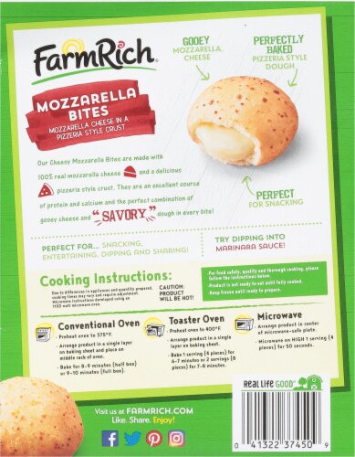 Farm Rich® Mozzarella Bites Perspective: back