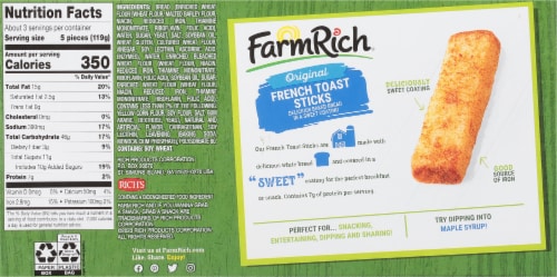 Farm Rich® Original French Toast Sticks Perspective: back