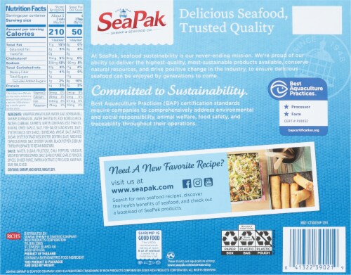 SeaPak™ Shrimp Spring Rolls Perspective: back