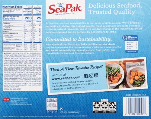 SeaPak Parmesan Butterfly Shrimp, 18 oz - Smith’s Food and Drug