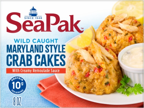SeaPak™ Wild Caught Maryland Style Crab Cakes Perspective: back