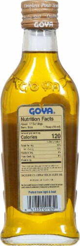 Goya® Extra Virgin Olive Oil Perspective: back