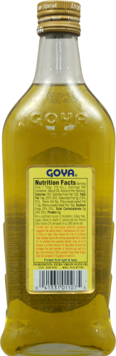 Goya Extra Virgin Olive Oil Perspective: back