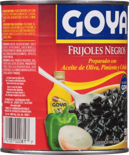 Goya Black Bean Soup Perspective: back