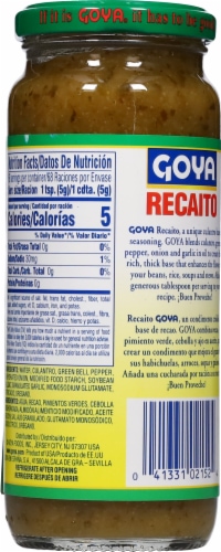 Goya® Recaito Cilantro Cooking Base Perspective: back