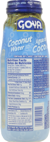 Goya Coconut Water Perspective: back