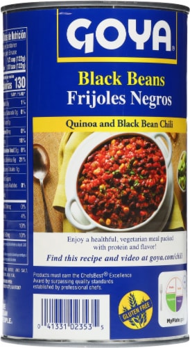 Goya Black Beans Perspective: back