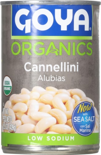 Goya® Organics Low Sodium Cannellini Beans Perspective: back