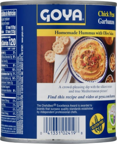 Goya Chick Peas Perspective: back