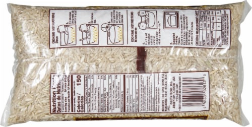 Goya Natural Long Grain Brown Rice Perspective: back