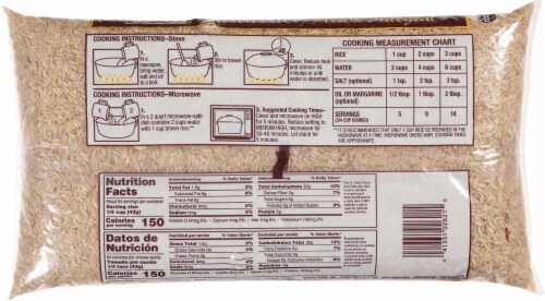 Goya Natural Long Grain Brown Rice Perspective: back
