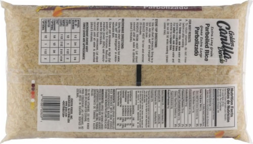 Goya Golden Canilla Parboiled Rice Perspective: back