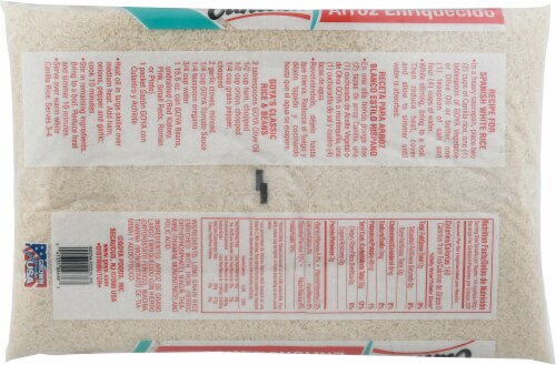 Goya Canilla Extra Long Grain Enriched Rice Perspective: back