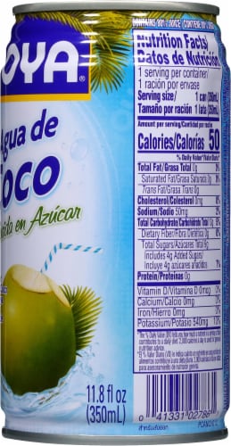 Goya® Unsweetend Coconut Water Perspective: back