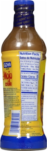 Goya® Mojo Criollo Marinade Perspective: back
