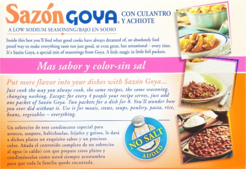 Goya Sazon Con Culantro & Achiote Perspective: back