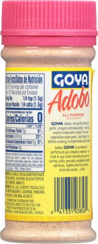 GOYA® Adobo All Purpose Seasoning with Saffron Perspective: back
