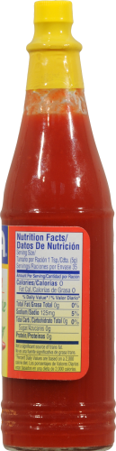 Goya Red Hot Sauce Perspective: back