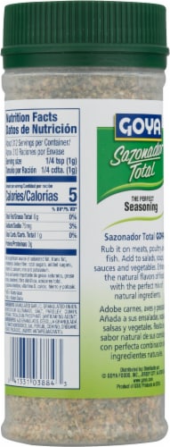 Goya Sazonador Total Seasoning Perspective: back