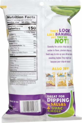 Goya Plantain Chips - Garlic Perspective: back