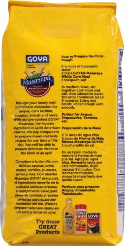 Goya® White Corn Meal Masarepa Perspective: back