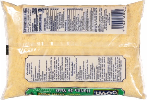 Goya® Enriched Fine Yellow Corn Meal Perspective: back