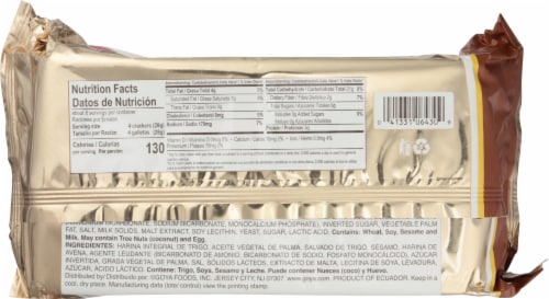 GOYA® Saltines Whole Wheat Crackers Perspective: back