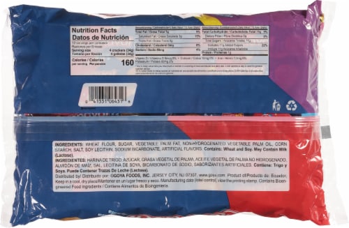 GOYA® Carnaval™ Vanilla Flavored Cream Sandwich Cookies Perspective: back