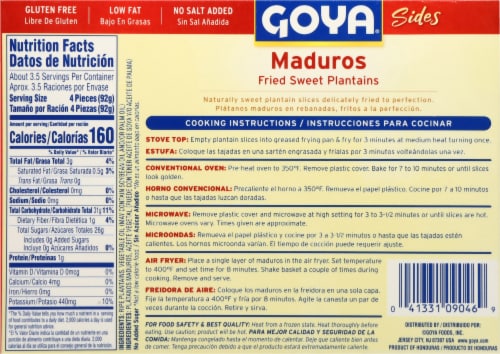 Goya® Ripe Plantains Perspective: back