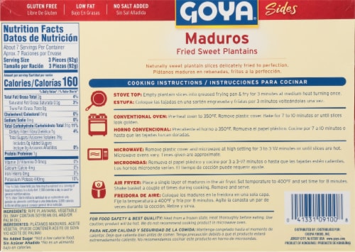 Goya® Maduros Ripes Plantains Perspective: back