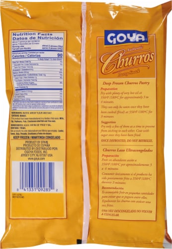 Goya® Authentic Churros Pastry Snack Perspective: back