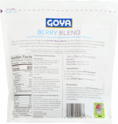 Goya® Berry Blend Perspective: back