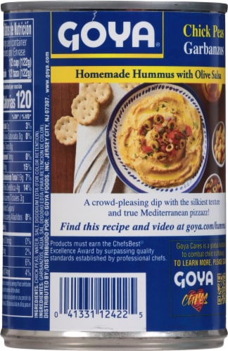 Goya® Canned Chick Peas Perspective: back