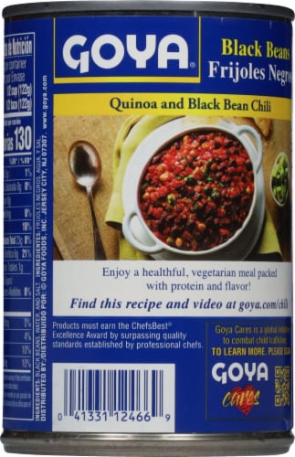 Goya® Black Beans Perspective: back