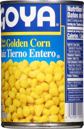 Goya® Whole Kernel Golden Corn Perspective: back