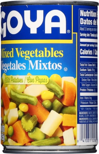 Goya® Mixed Vegetables Perspective: back