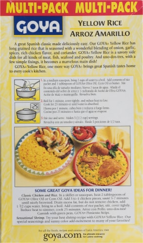 GOYA® Spanish Style Yellow Rice Mutlipack Perspective: back