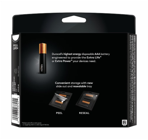 Duracell Optimum Alkaline Batteries Perspective: back
