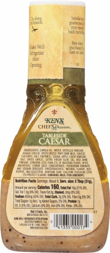Ken's® Steak House Chef's Reserve Tableside Caesar Dressing Perspective: back